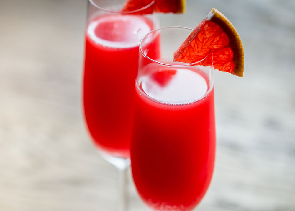 Blood Orange Mimosas