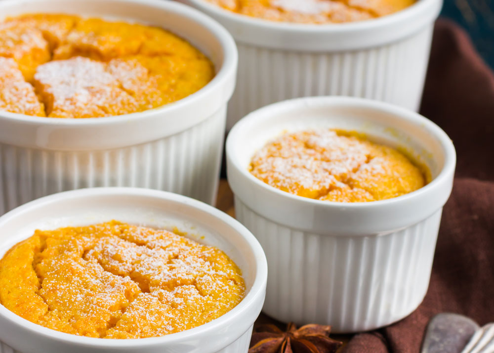 Savory Pumpkin Souffle with Sage and Brown Butter