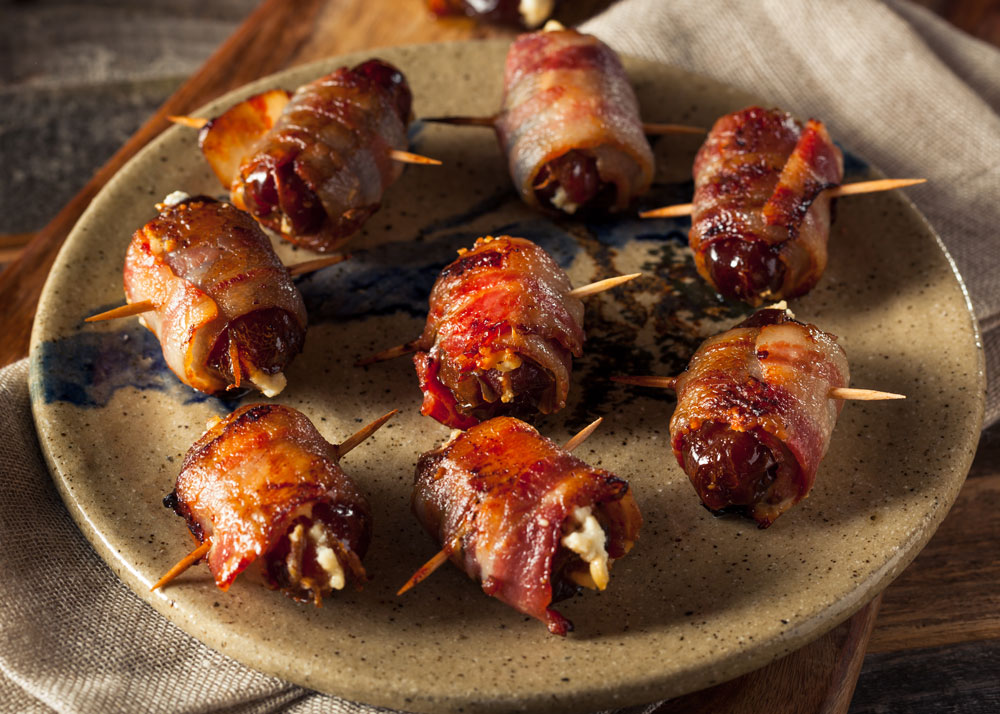 Bacon‑Wrapped Chorizo‑Stuffed Dates